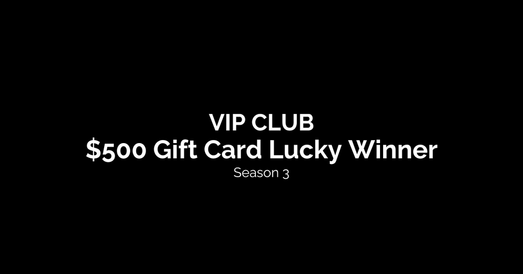 Announcement of the VIP CLUB's Lucky Winner