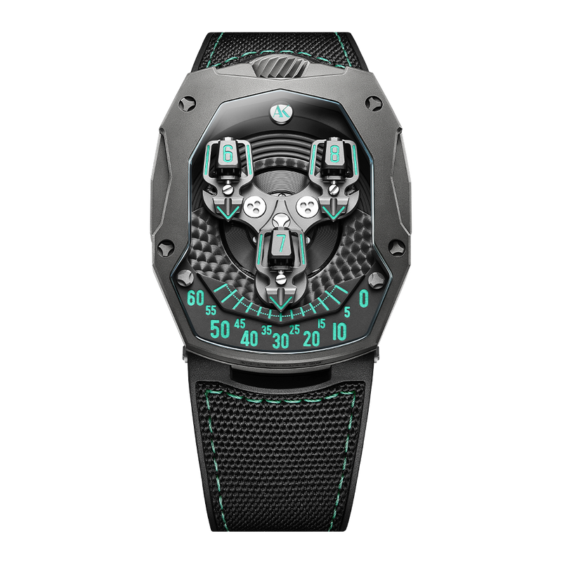 ATOWAK COSMOFLEET Aurora: Titanium Satellite Hour Watch – Atowak