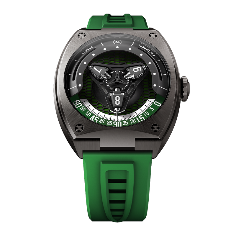 ATOWAK TARANTULA Jungle Green | 360° Satellite Hour Watch – Atowak