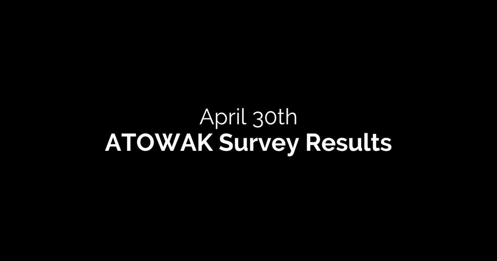 ATOWAK Survey Results: Feedback for keen concerns and announcing the lucky winners of our survey.