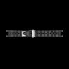 Bracelet en caoutchouc FKM noir avec boucle argentée pour vaisseau spatial 