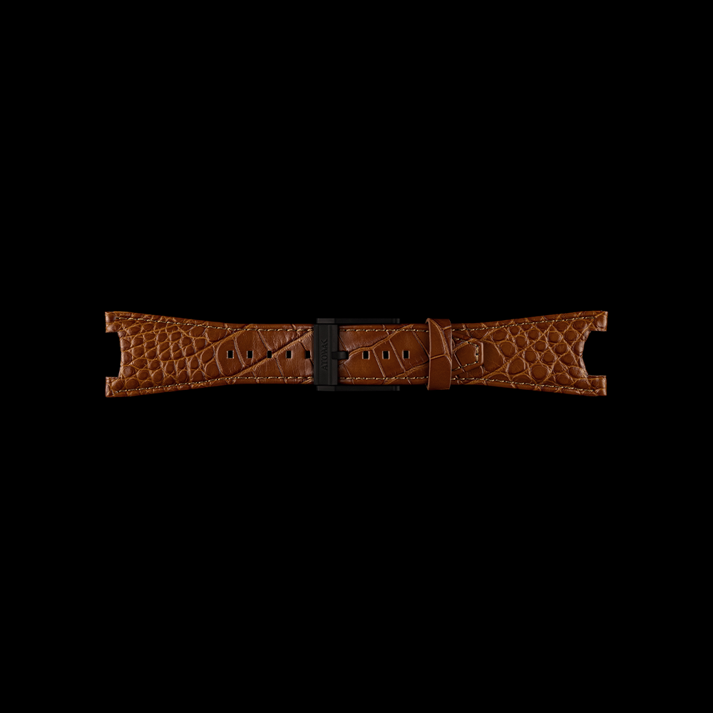 Brown Alligator Leather Strap for COSMOFLEET – Atowak