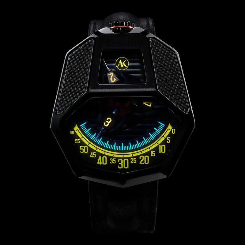 ATOWAK COBRA Carbon Black | 360° Satellite Hour Watch – Atowak