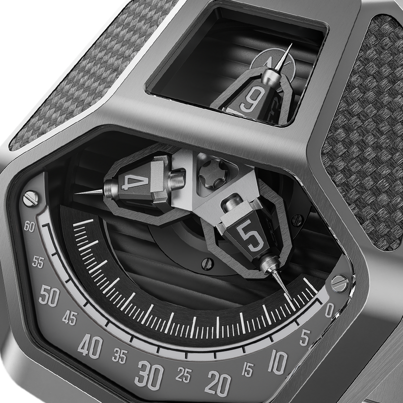 COBRA STEEL SILVER | Stainless Steel Revolving Hour Watch | ATOWAK