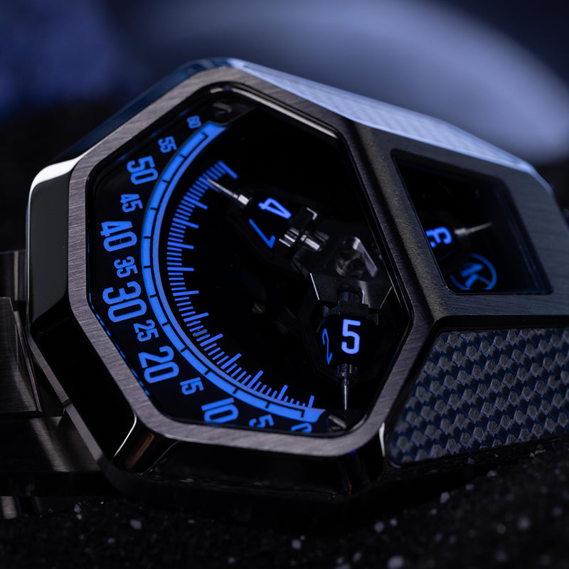 COBRA STEEL SILVER | Stainless Steel Revolving Hour Watch | ATOWAK