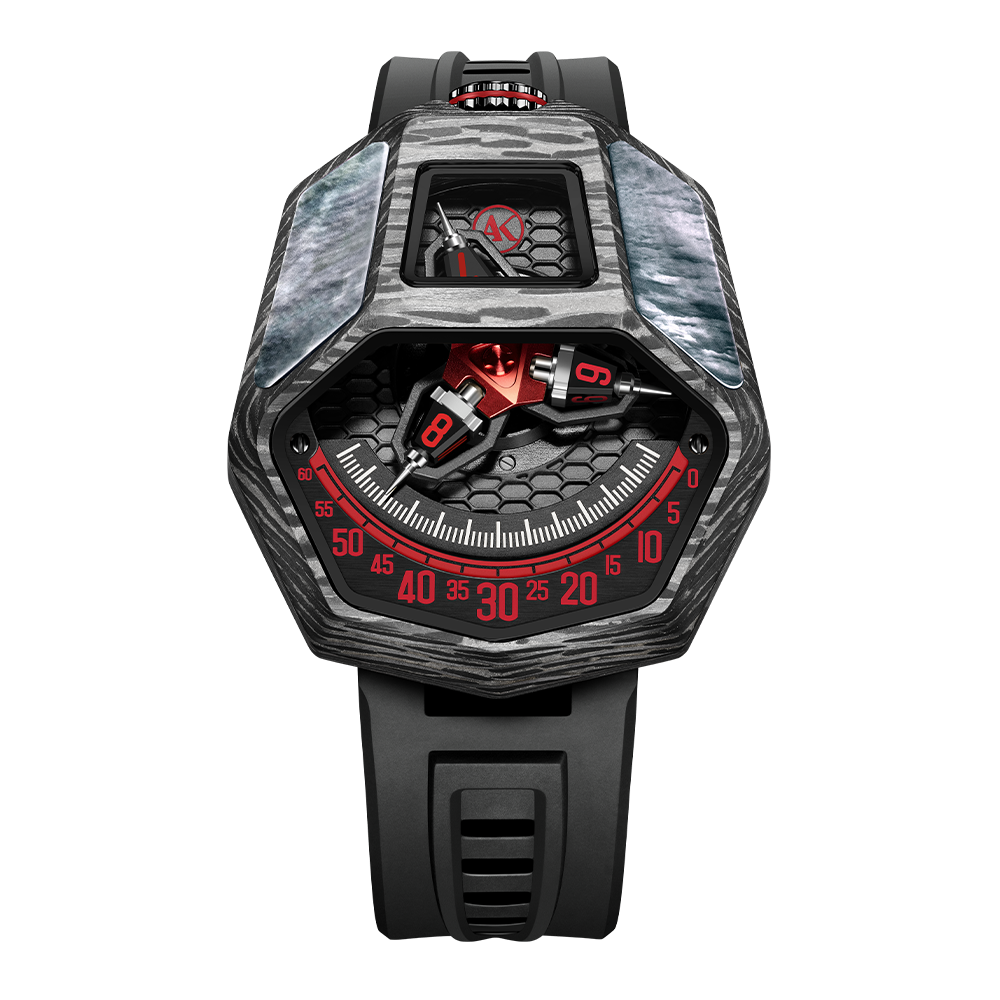 ATOWAK COBRA Venom Red: Forged Carbon Satellite Hour Watch – Atowak