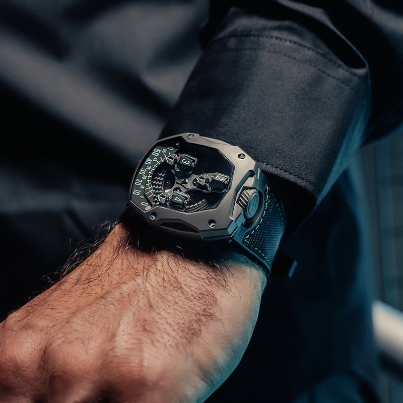 ATOWAK COSMOFLEET Aurora: Titanium Satellite Hour Watch – Atowak