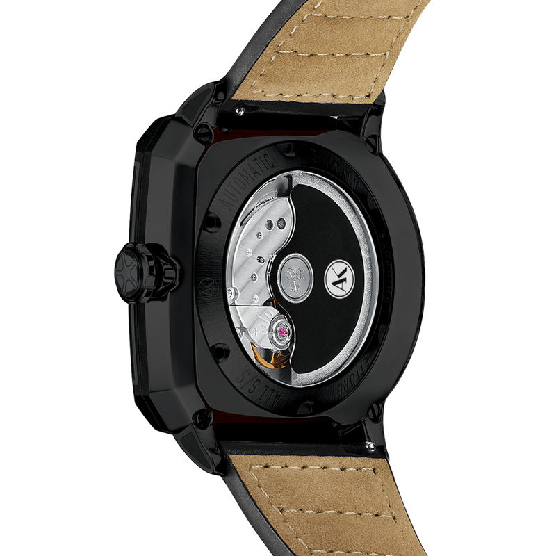Atowak Ettore Drift 4-Arm Wandering Hour Black Red Watches