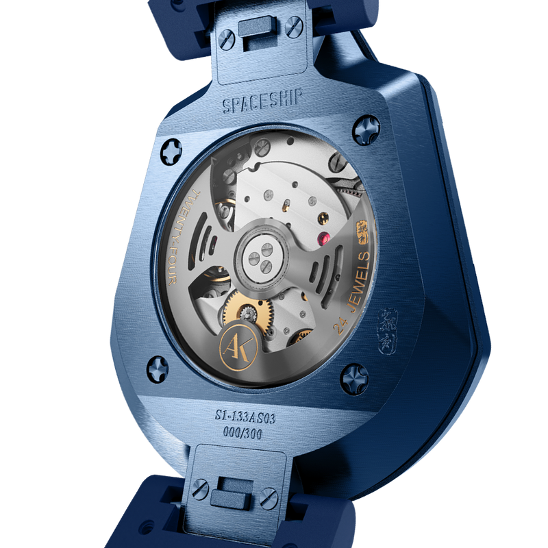 ATOWAK SPACESHIP Abyssal Blue | 360° Revolving Hour Watch – Atowak