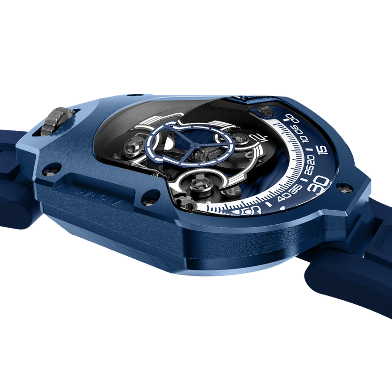ATOWAK SPACESHIP Abyssal Blue | 360° Revolving Hour Watch – Atowak