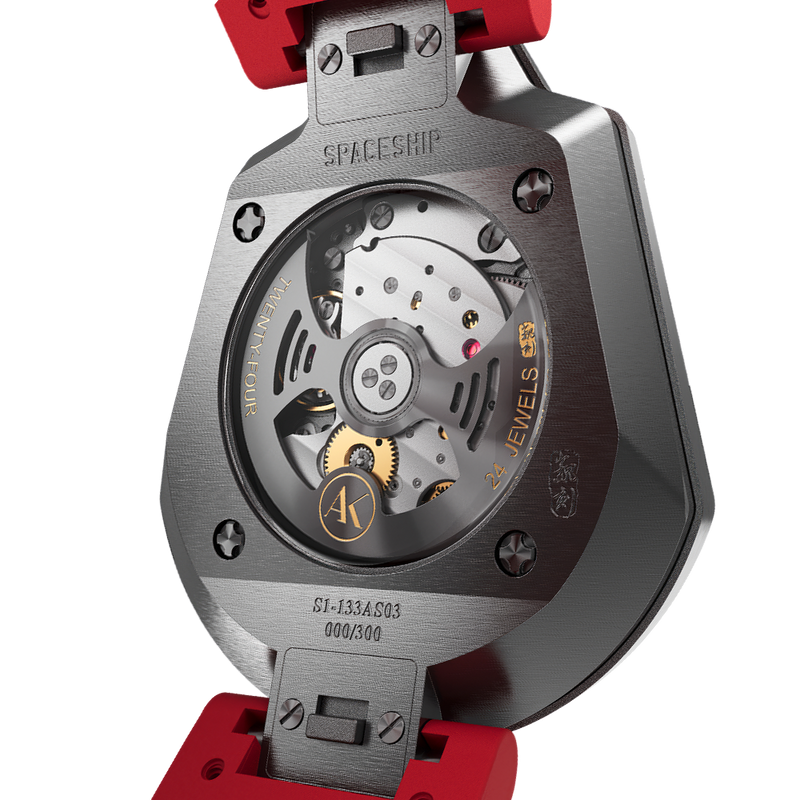 ATOWAK SPACESHIP Mars Red | 360° Revolving Hour Watch – Atowak