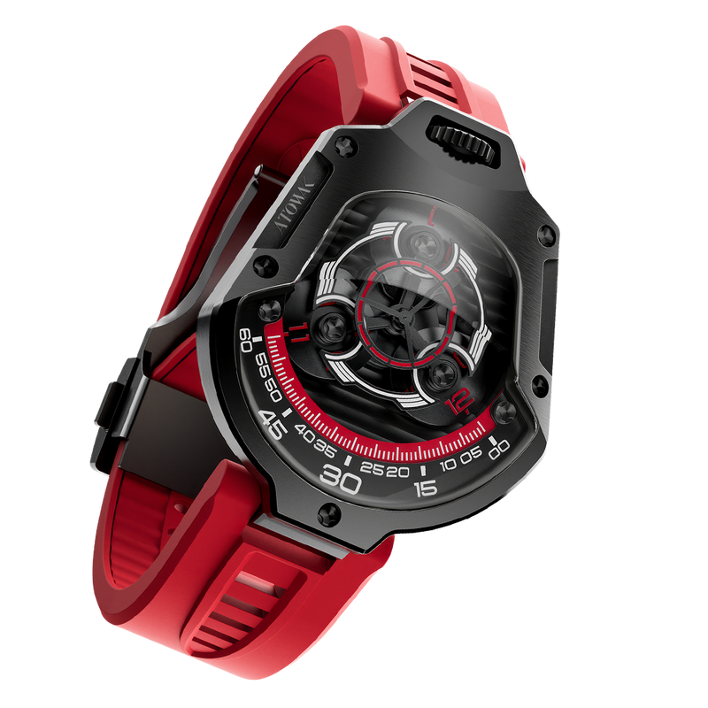 ATOWAK SPACESHIP Mars Red | 360° Revolving Hour Watch – Atowak