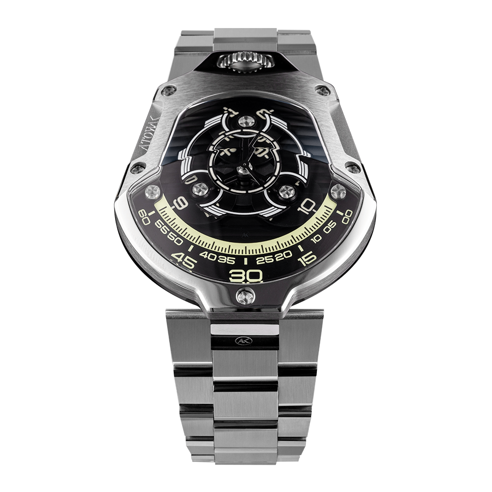 ATOWAK SPACESHIP Nebula Silver | 360° Revolving Hour Watch – Atowak