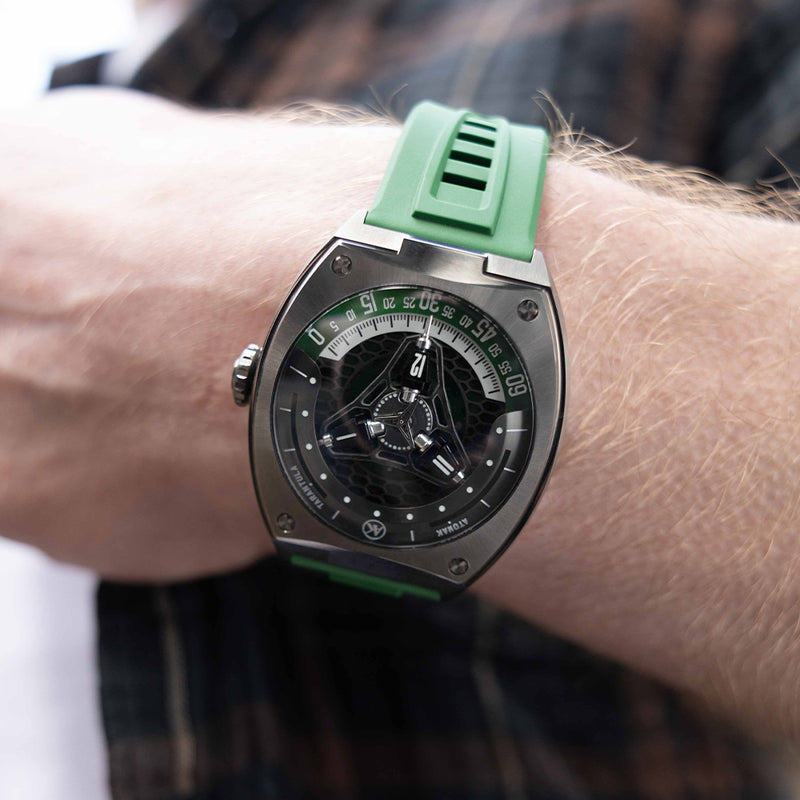 ATOWAK TARANTULA Jungle Green | 360° Satellite Hour Watch – Atowak