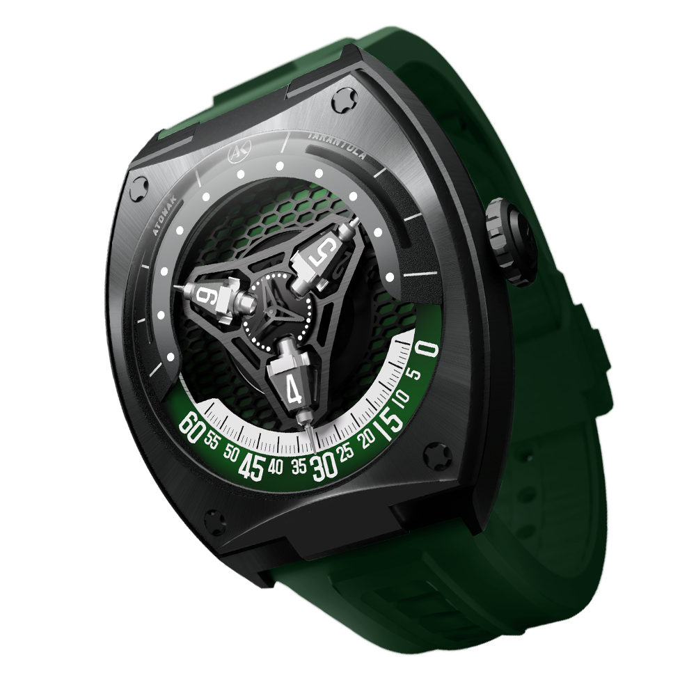 TARANTULA JUNGLE GREEN | Green Satellite Mechanical Watch | ATOWAK