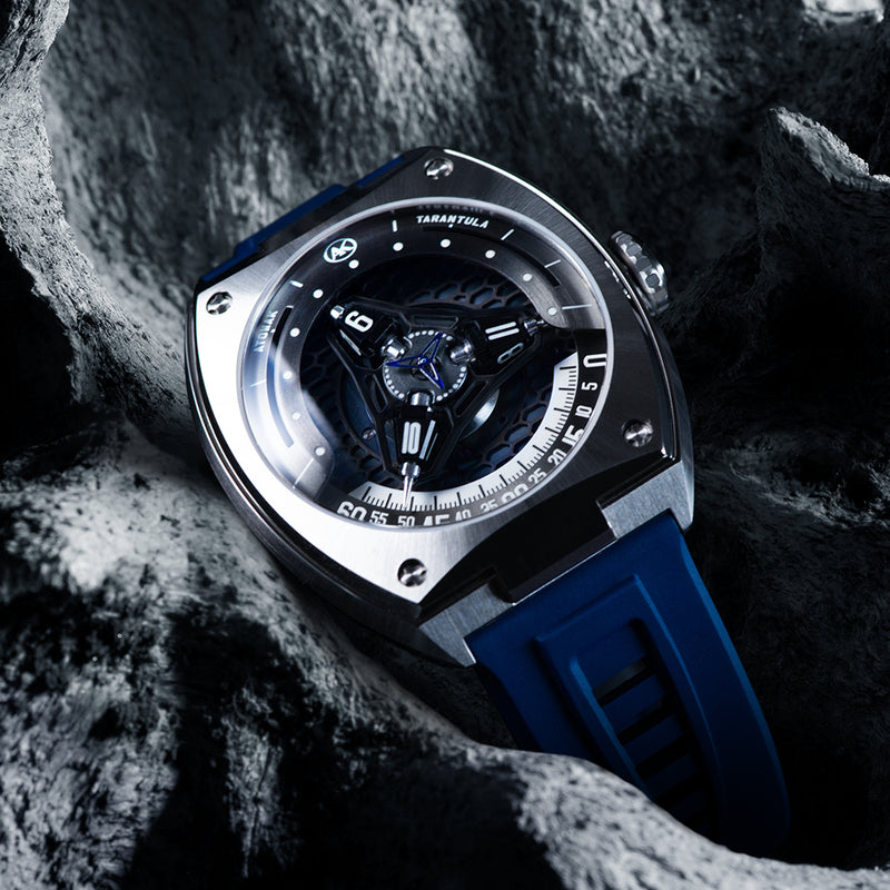 ATOWAK TARANTULA Sapphire Blue | 360° Satellite Hour Watch – Atowak