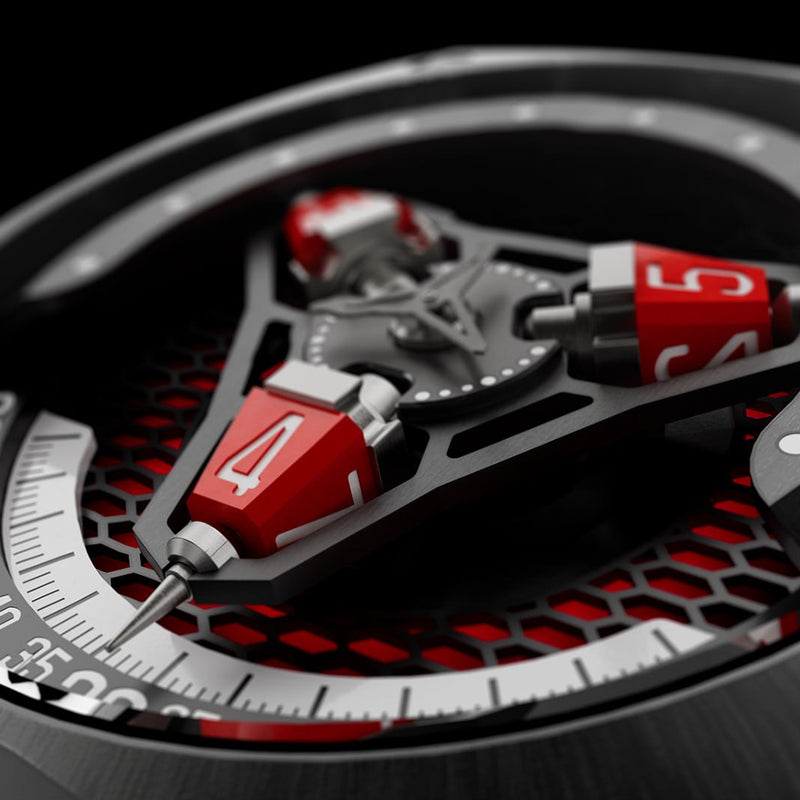 ATOWAK TARANTULA Twilight Red | 360° Satellite Hour Watch – Atowak