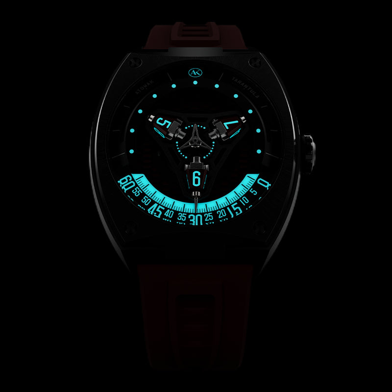 ATOWAK TARANTULA Twilight Red | 360° Satellite Hour Watch – Atowak