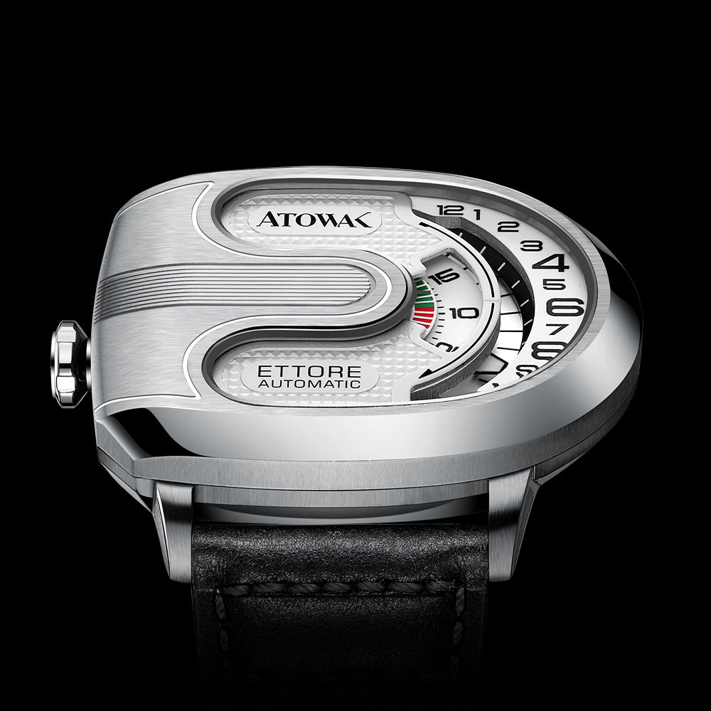 【新品未使用】ATOWAK 自動巻き機械式腕時計 (Lite Gray) Ettore Lite Silver – Atowak