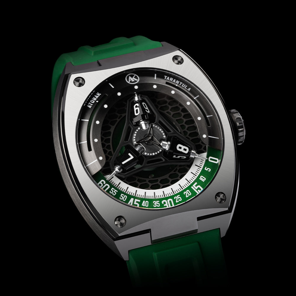 ATOWAK TARANTULA Jungle Green | 360° Satellite Hour Watch – Atowak