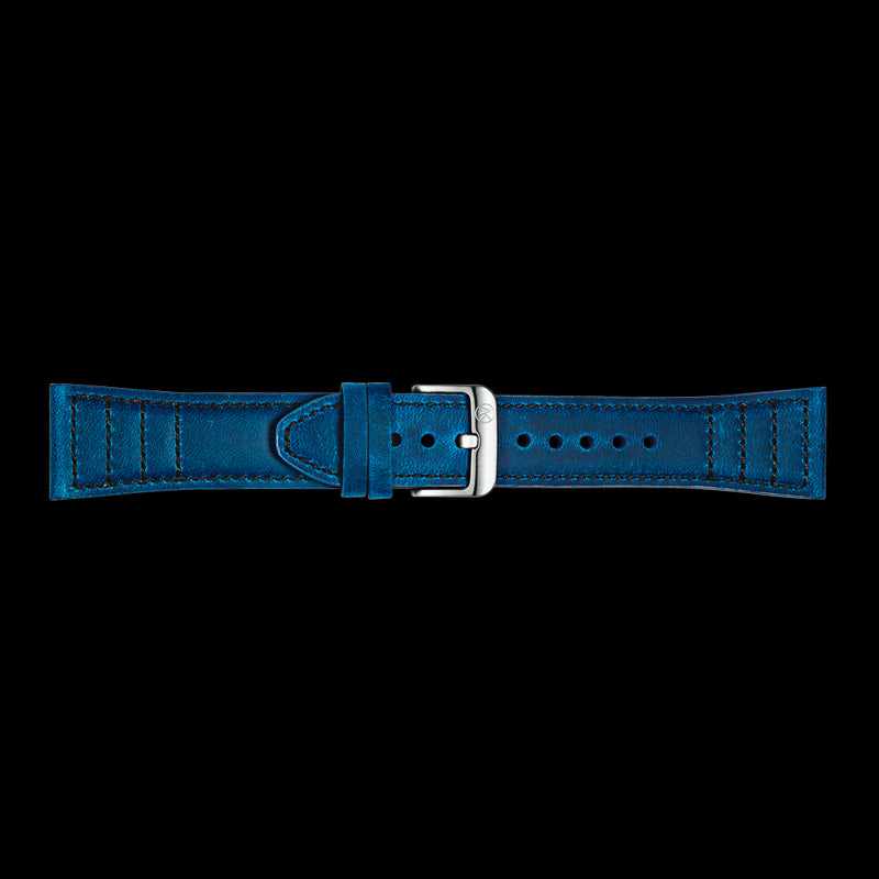 Navy Leather Strap  Suitable for Ettore Series