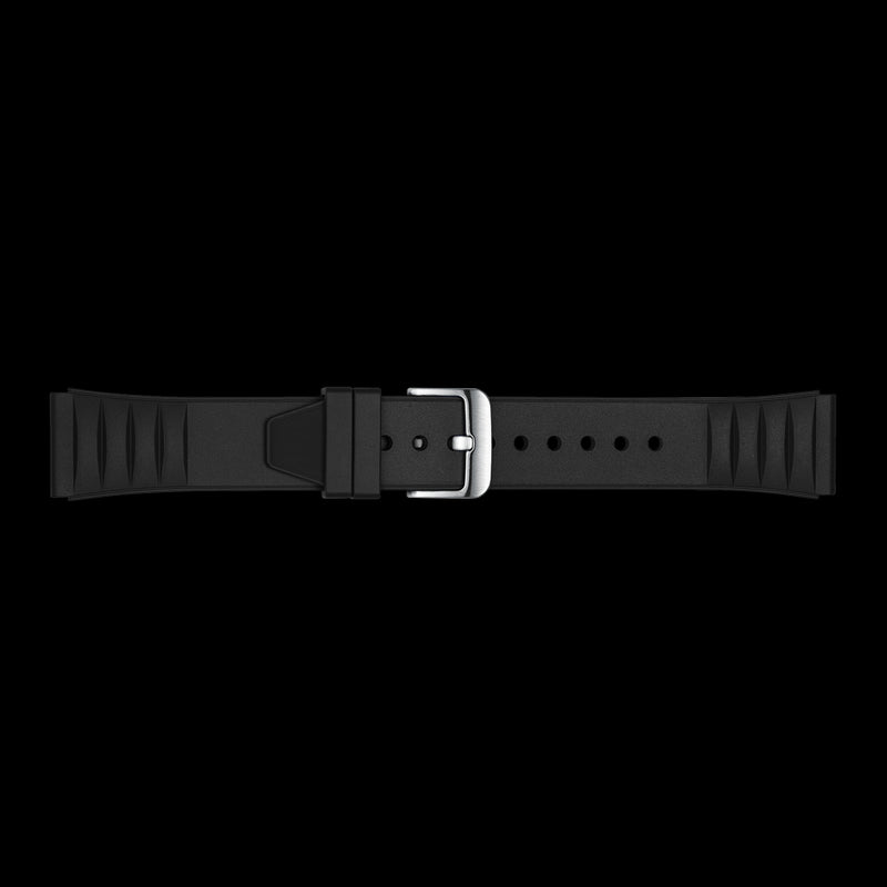 Bracelet en caoutchouc fluoré noir adapté à la série Windows