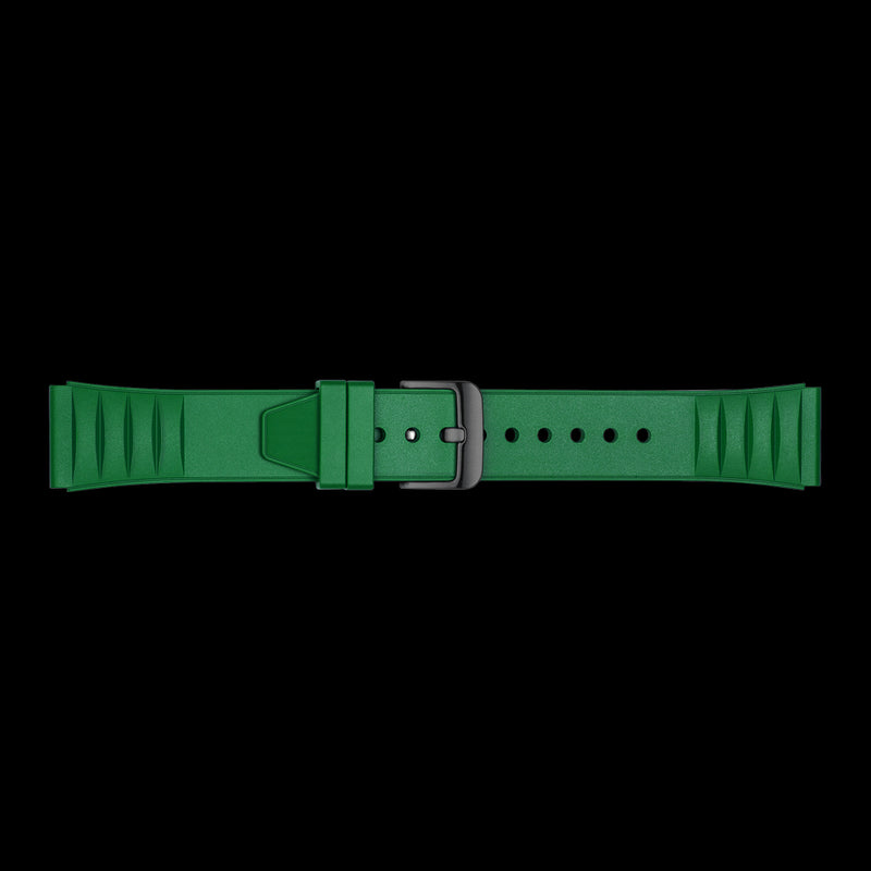 Green Fluoro Rubber Strap Suitable for Windows Series